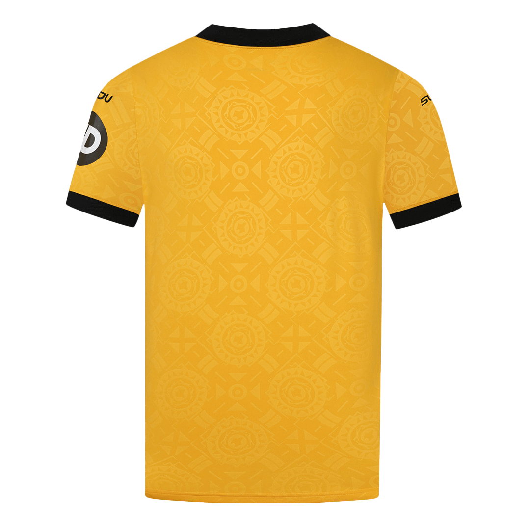 Camiseta de fútbol local de los Wolves 2025/26 amarilla