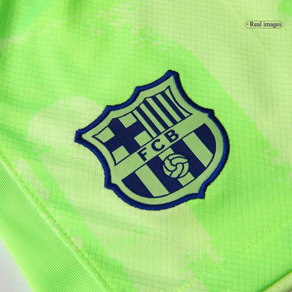 Soccer Kits Barcelona Third Away Soccer Jersey Kit(Jersey+Shorts) 2024/25 - UCL