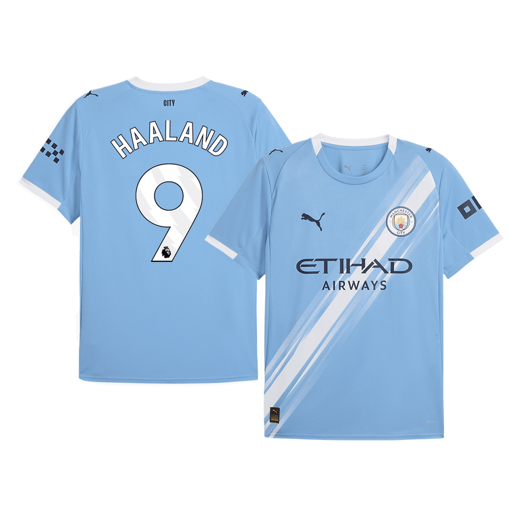 Maillot de football HAALAND #9 Manchester City Domicile 2025/26 Bleu