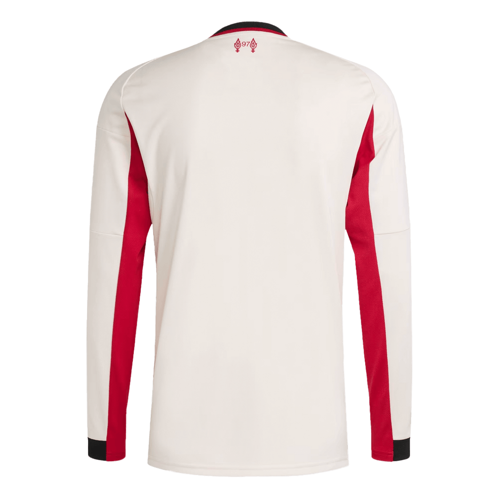 Soccer Kits 25/26 Livepool Away Long Sleeve Jesey White