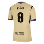 Soccer Kits Authentic PEDRI #8 Barcelona Away Soccer Jersey 2025/26 Yellow - UCL