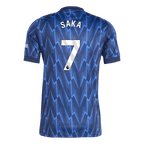 Kits de fútbol SAKA #7 Arsenal Camiseta de fútbol visitante 2025/26 Azul