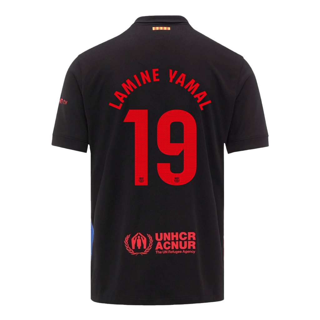 Camiseta de visitante del Barcelona LAMINE YAMAL #19 2024/25 - Logotipo de Spotify sin texto