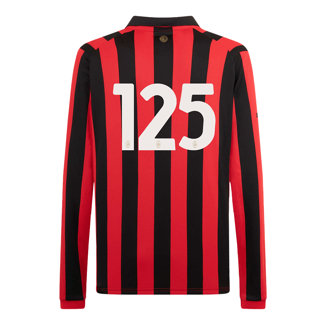 Soccer Kits #125 AC Milan 125th Anniversary Long Sleeve Soccer Jersey 2024/25