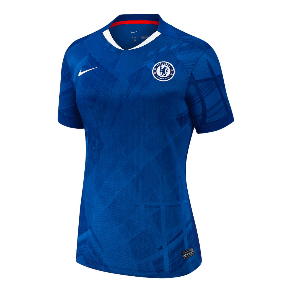 Camiseta de fútbol local del Chelsea para mujer 2025/26 azul