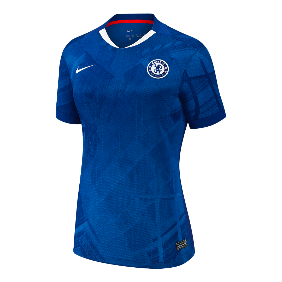 Camiseta de fútbol local del Chelsea para mujer 2025/26 azul