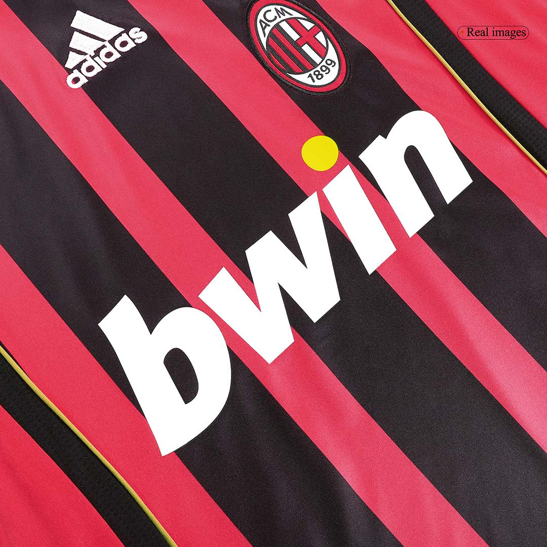 Camiseta de fútbol retro de manga larga del AC Milan 2006/07