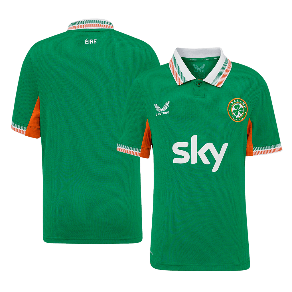 Maillot de football Irlande domicile homme 2025 vert - Équipe féminine