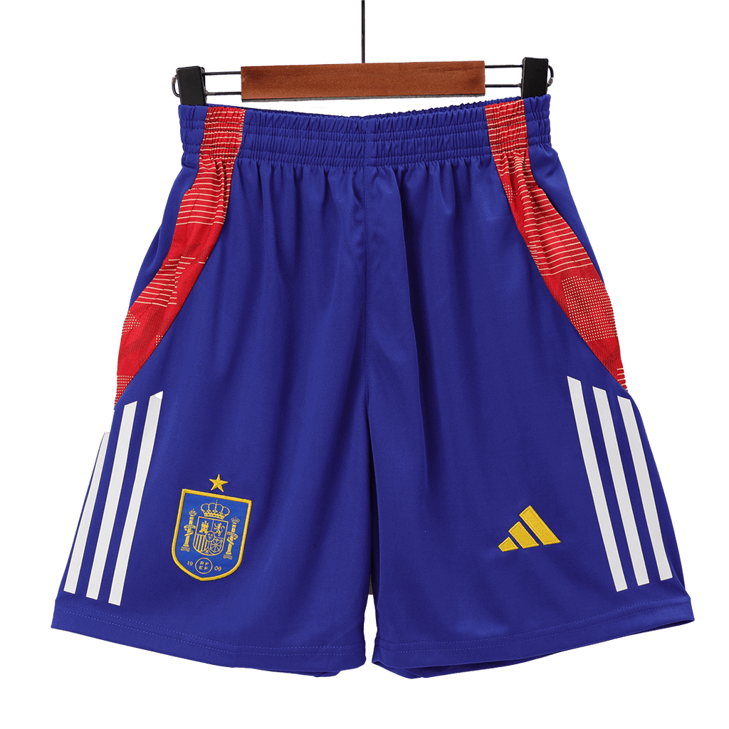Equipaciones de fútbol España Pantalones cortos de fútbol prepartido Eurocopa 2024