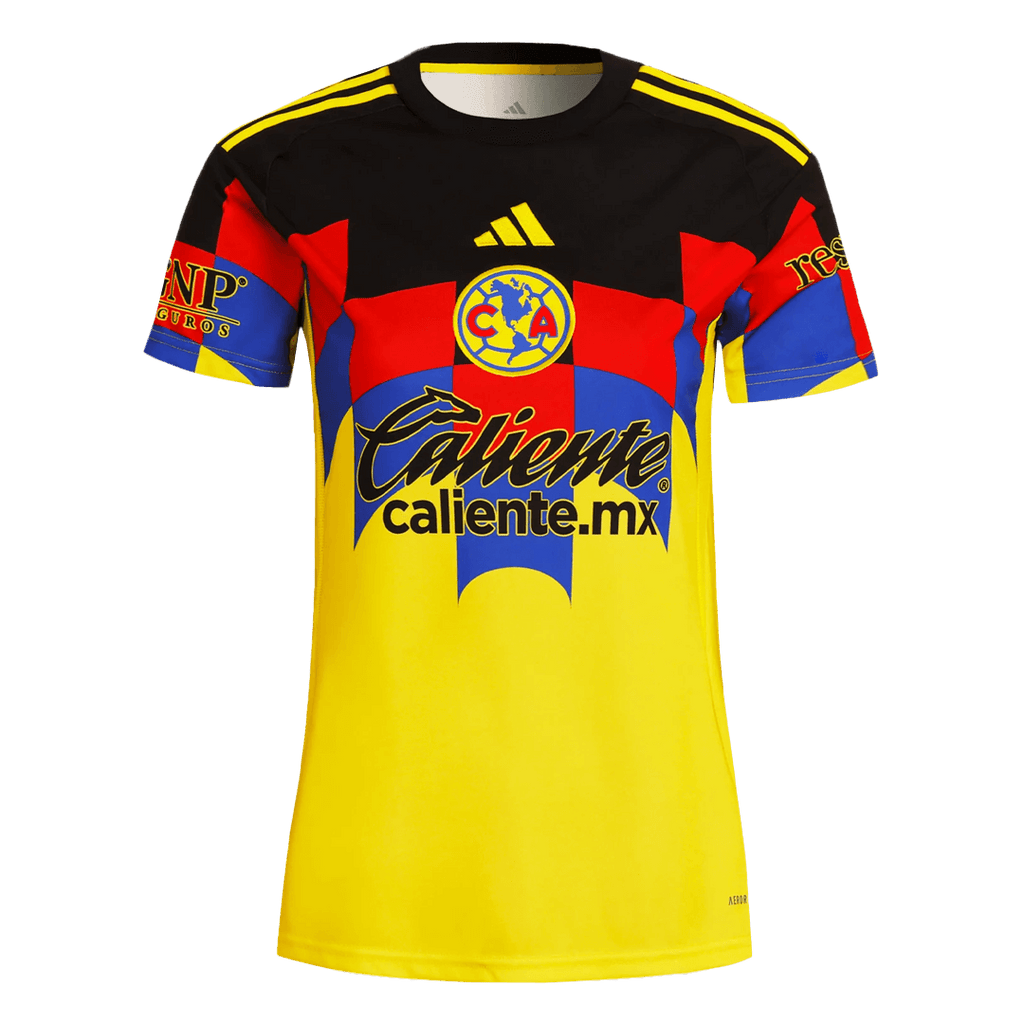 Kits de fútbol Camiseta de fútbol local del Club América para mujer 2025/26 Amarillo