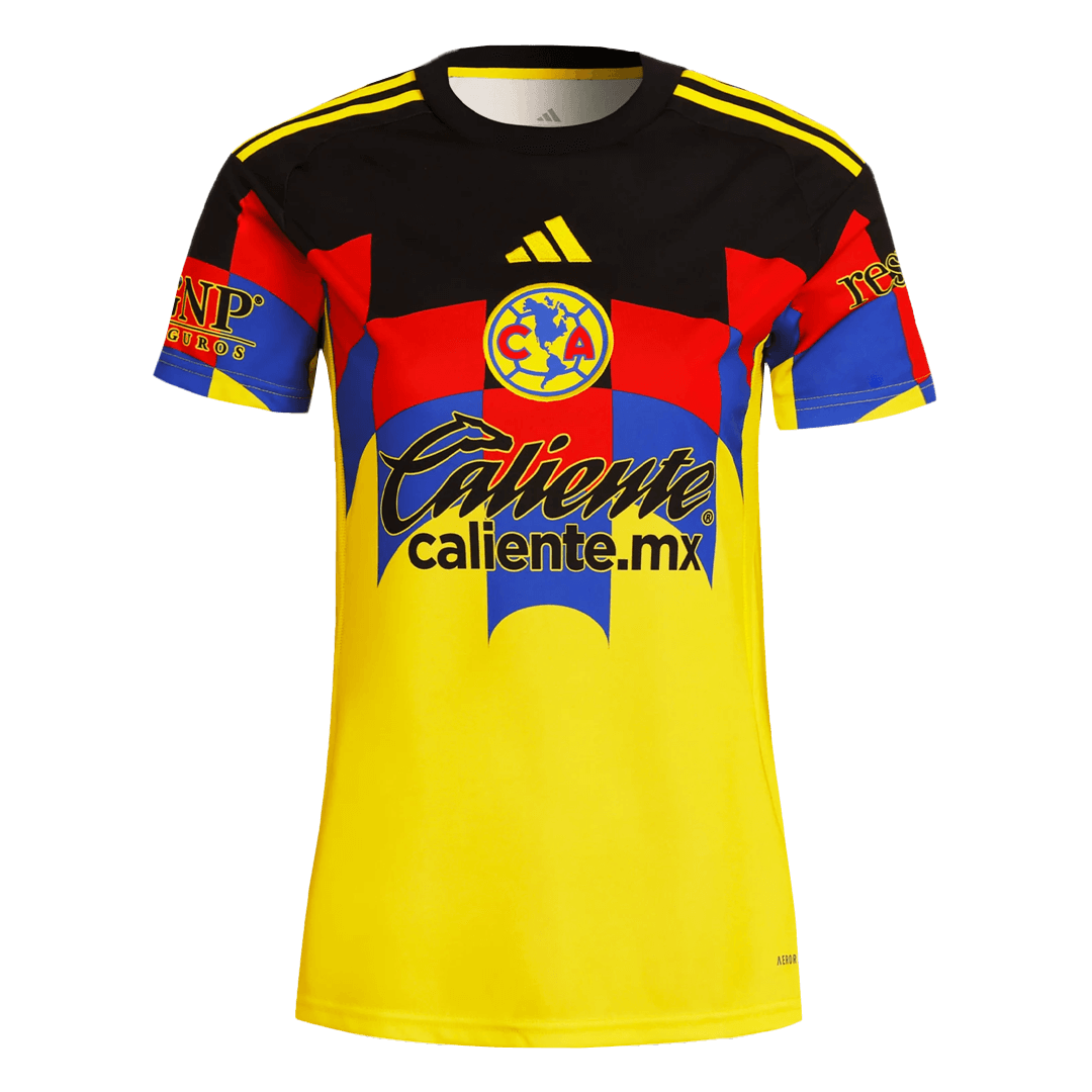 Kits de fútbol Camiseta de fútbol local del Club América para mujer 2025/26 Amarillo