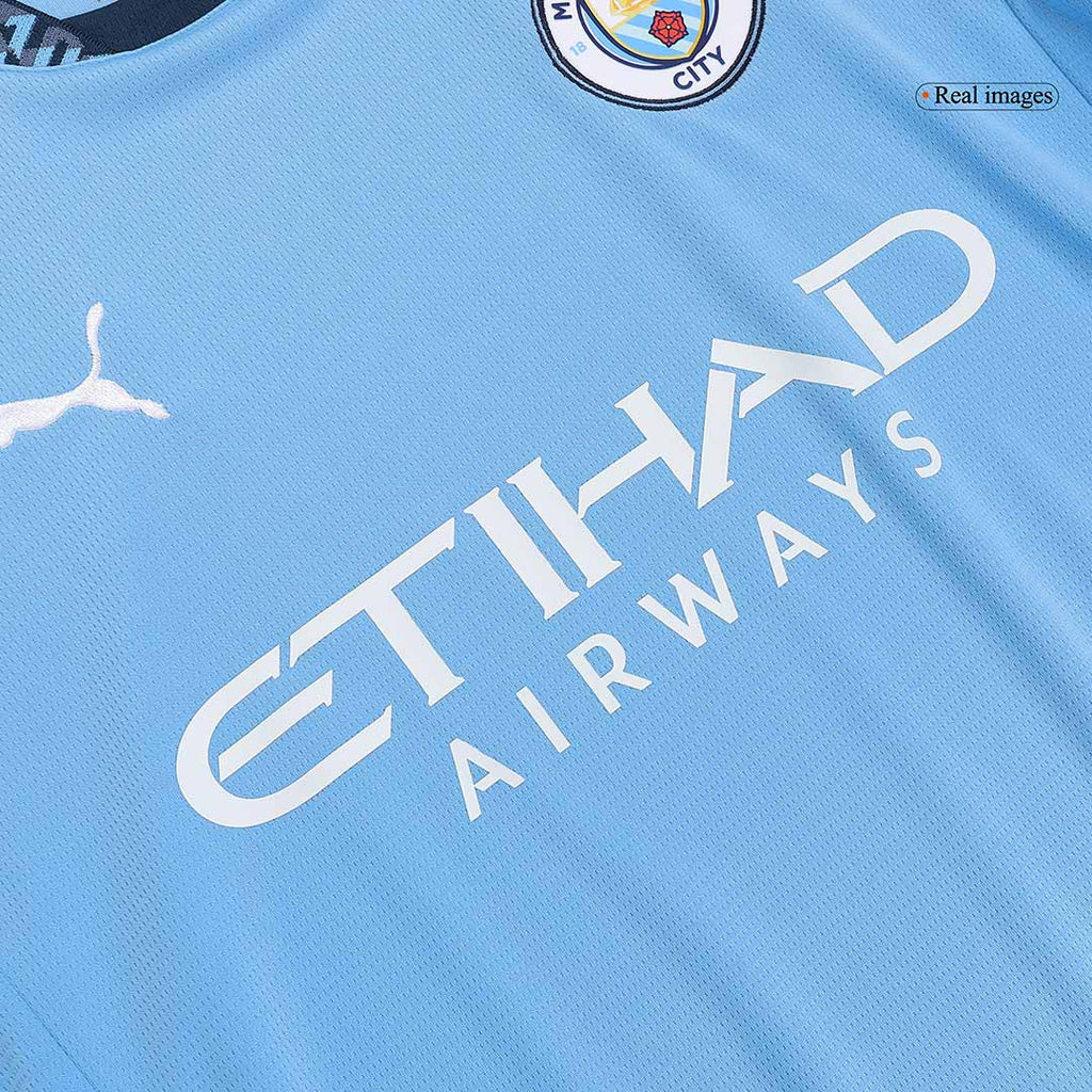 Maillot de football DE BRUYNE #17 Manchester City Domicile 2024/25 - UCL