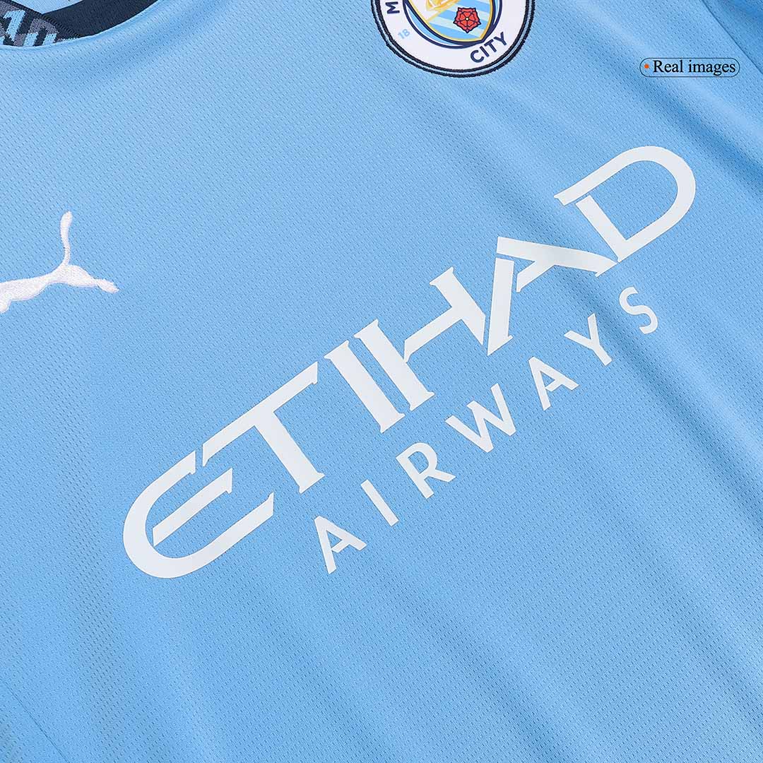 Maillot de football DE BRUYNE #17 Manchester City Domicile 2024/25 - UCL