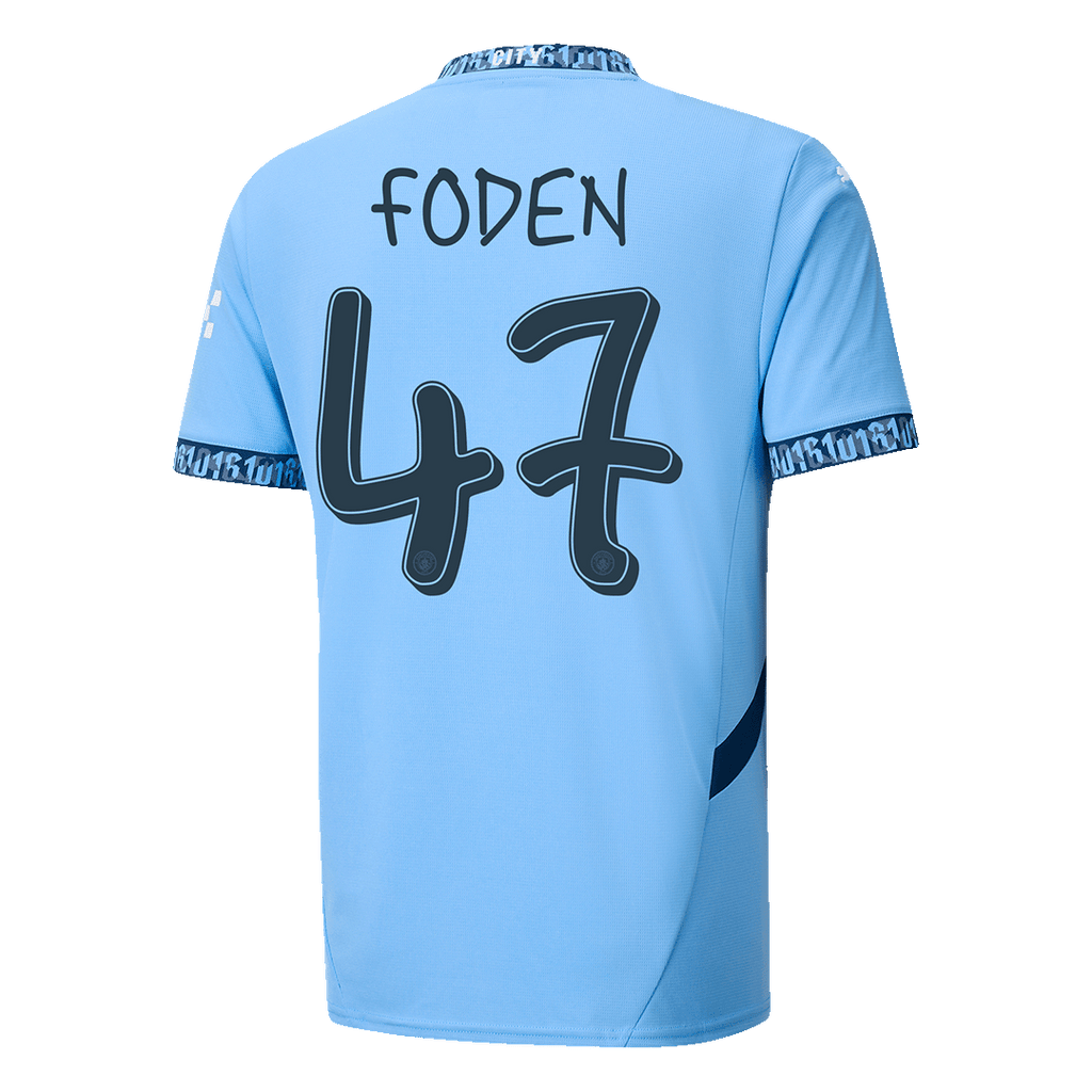 Maillot de football FODEN #47 Manchester City Domicile 2024/25 - UCL
