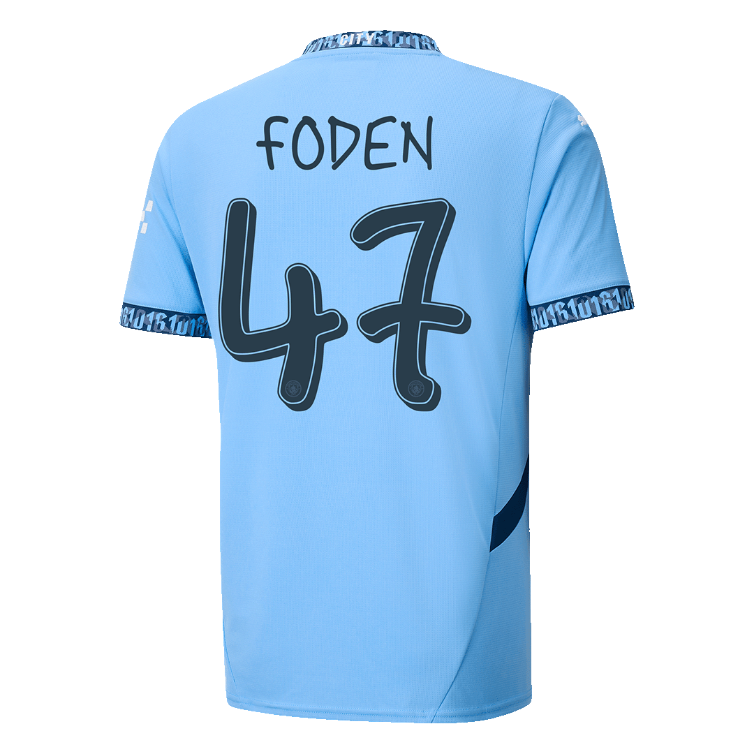 Maillot de football FODEN #47 Manchester City Domicile 2024/25 - UCL