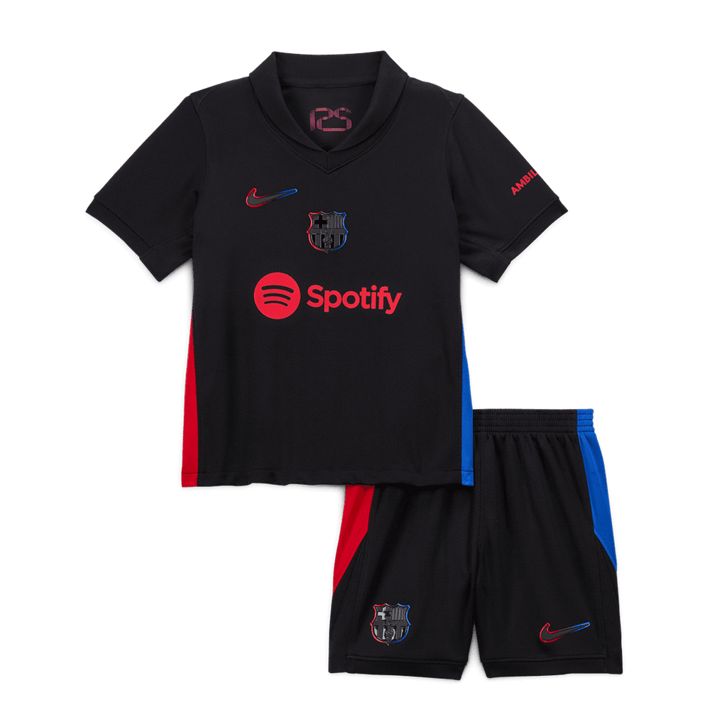 Maillots de football personnalisés pour enfants Barcelone Extérieur 2024/25