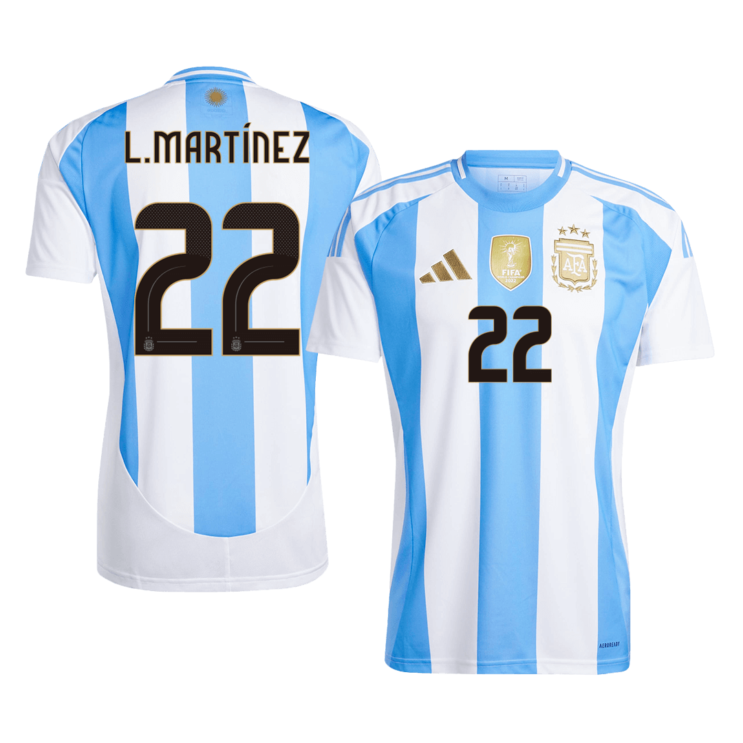 Maillot de football L.MARTÍNEZ #22 Argentine Domicile 2024