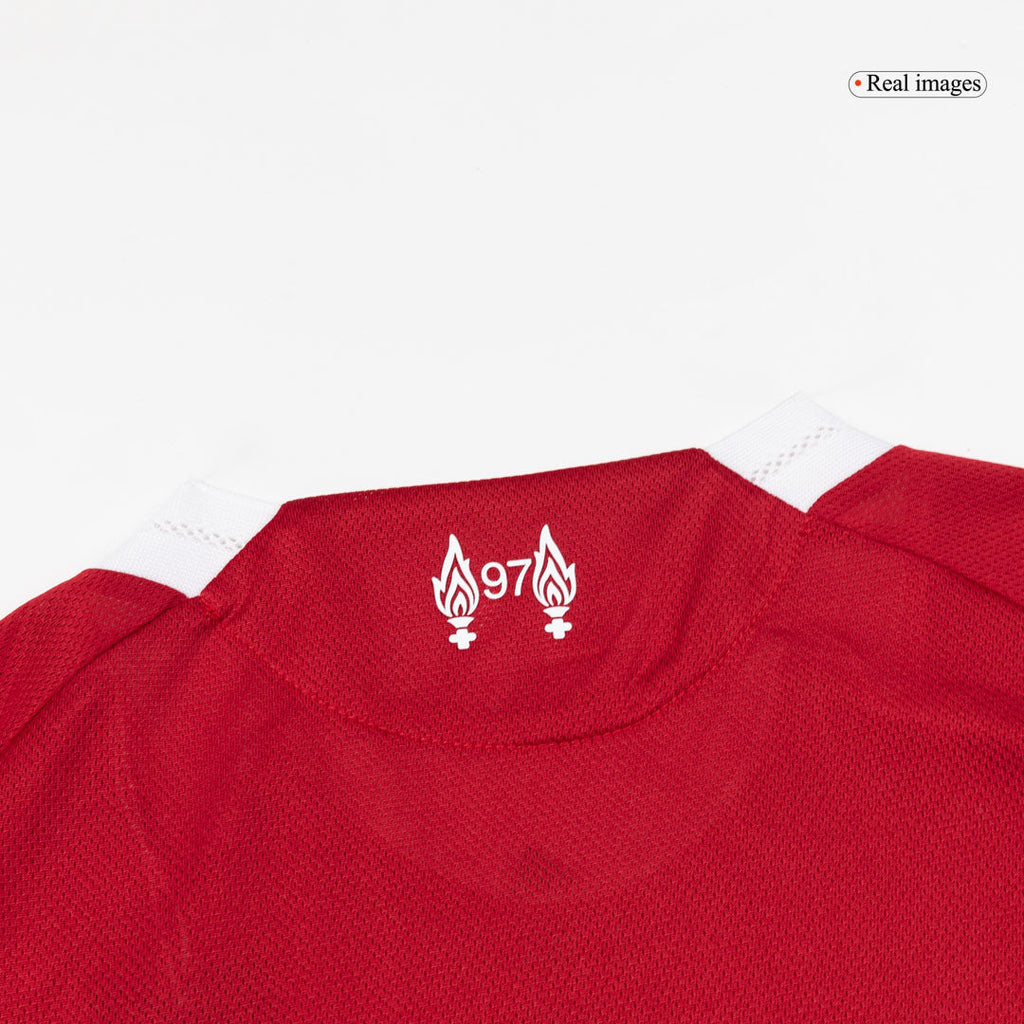 Maillot de football ISAK #9 authentique Liverpool Domicile 25/26 Rouge - UCL