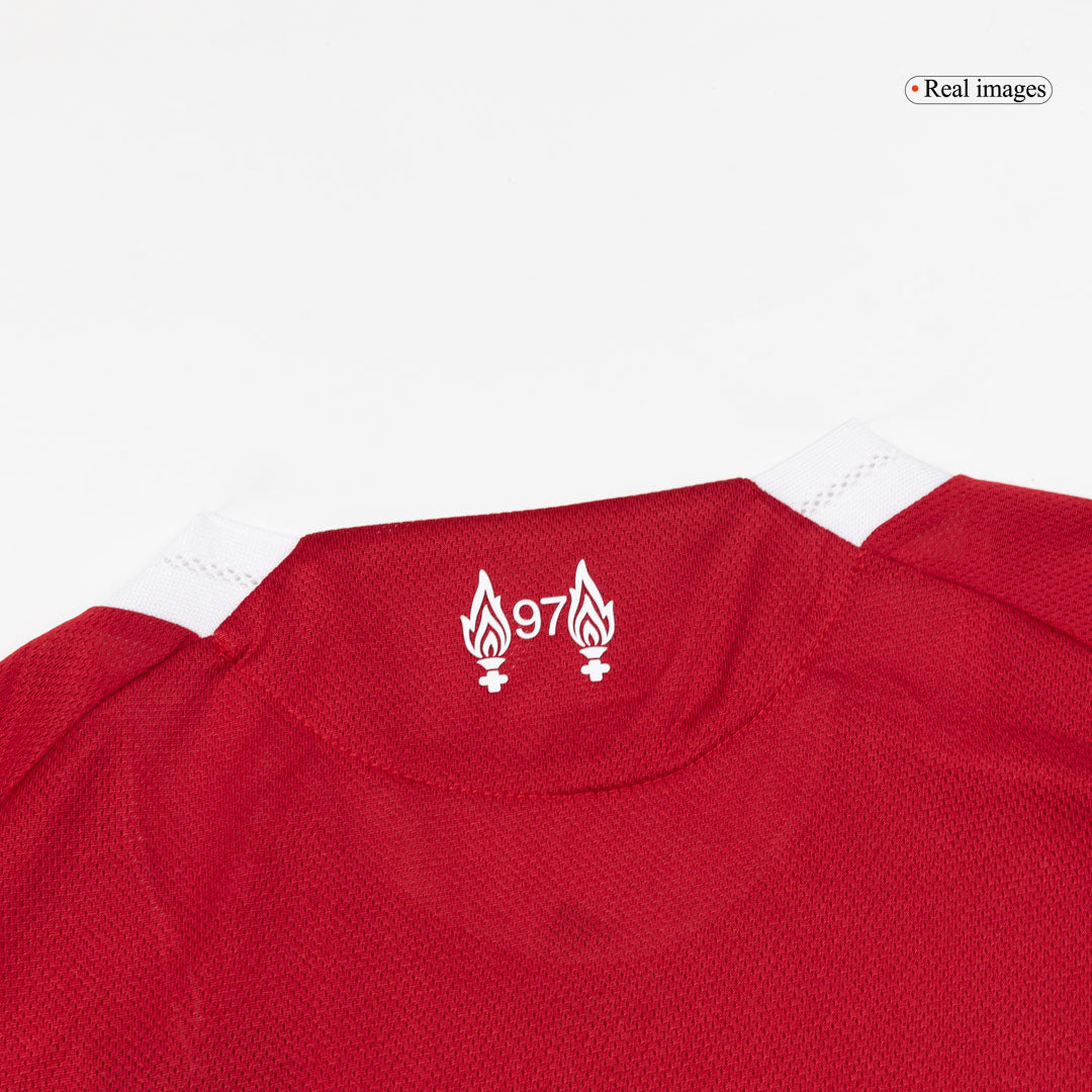 Maillot de football ISAK #9 authentique Liverpool Domicile 25/26 Rouge - UCL