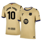 Camiseta de visitante del Barcelona LAMINE YAMAL #10 2025/26 amarilla - UCL