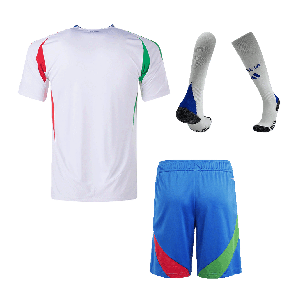 Maillot de football extérieur Italie (maillot + short + chaussettes) Euro 2024