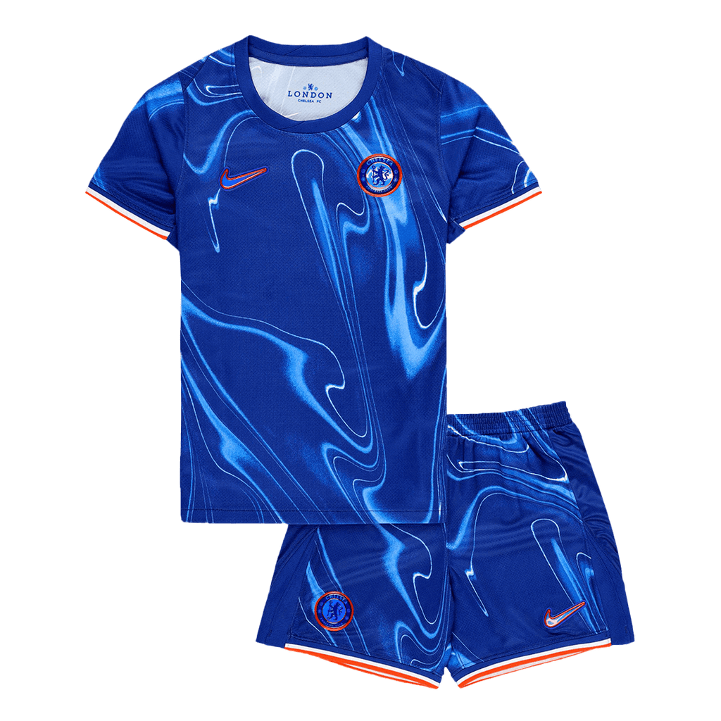 Camiseta de fútbol local del Chelsea para niños (camiseta y pantalón corto) 2024/25