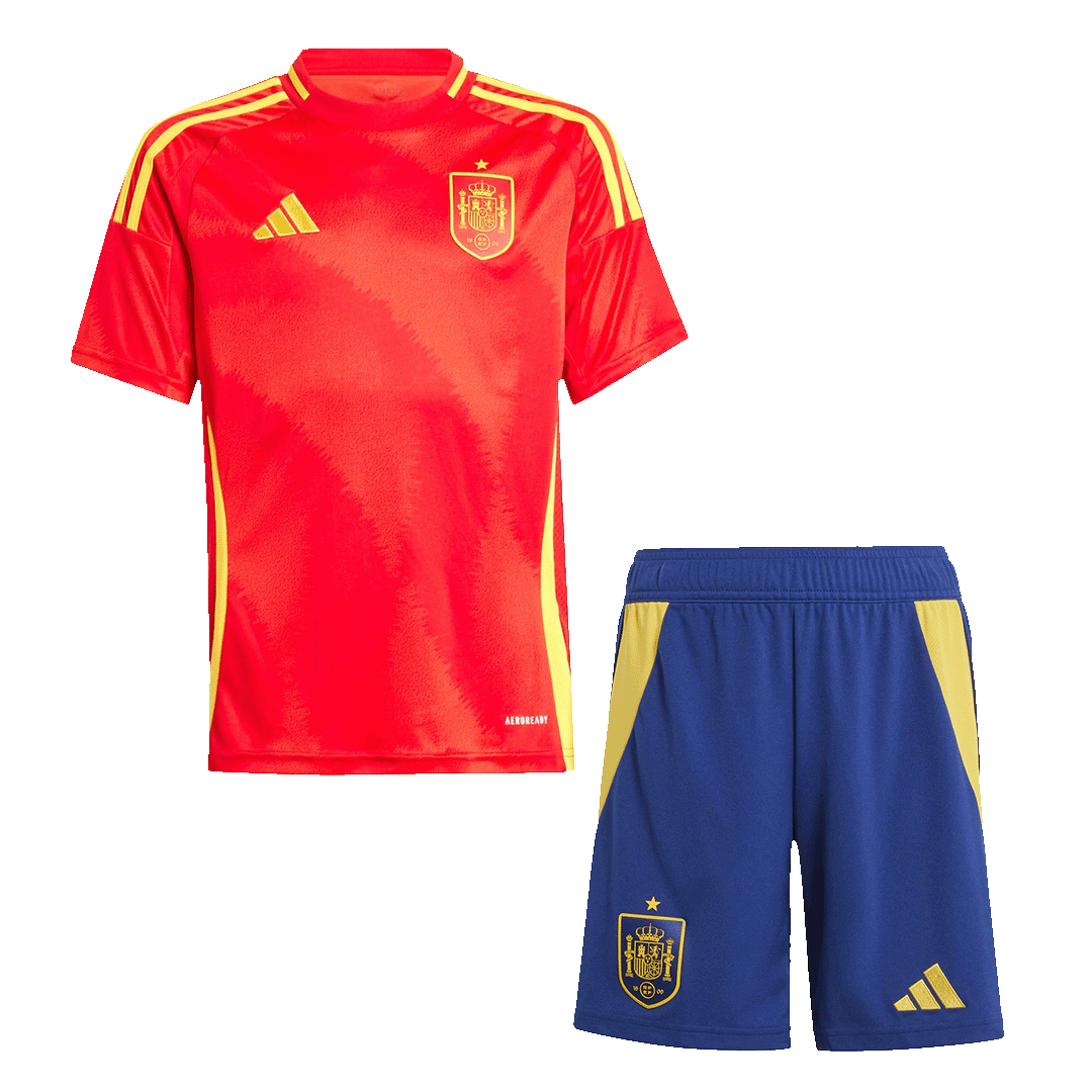 Maillot de football Espagne domicile pour enfant (maillot + short) Euro 2024