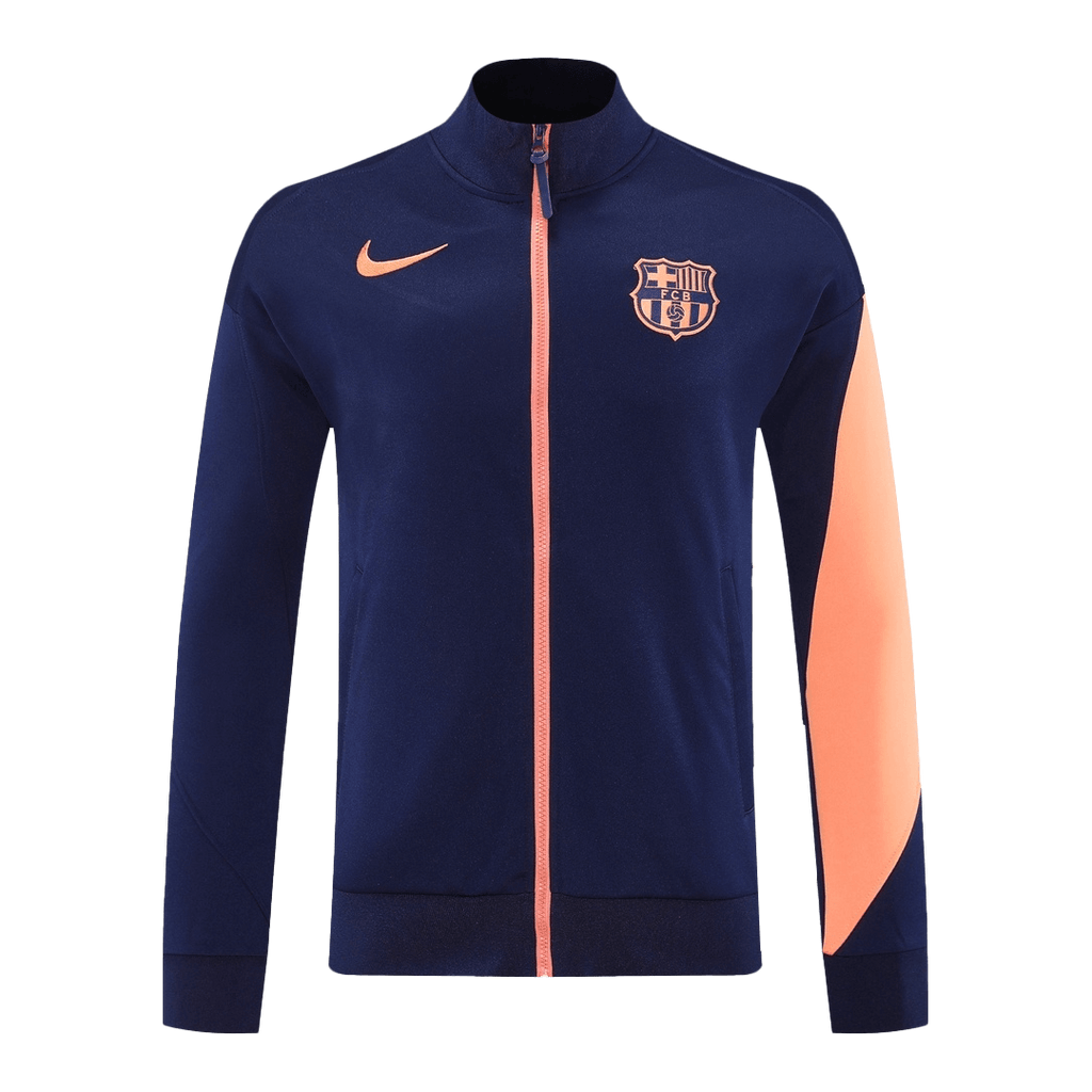 Soccer Kits 25/26 Barcelona Training Jacket Kit(Jacket+Pants) Navy&Orange