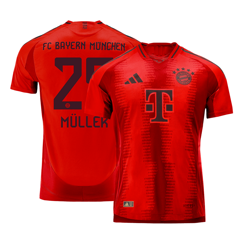 Soccer Kits Authentic MÜLLER #25 Bayern Munich Home Soccer Jersey 2024/25