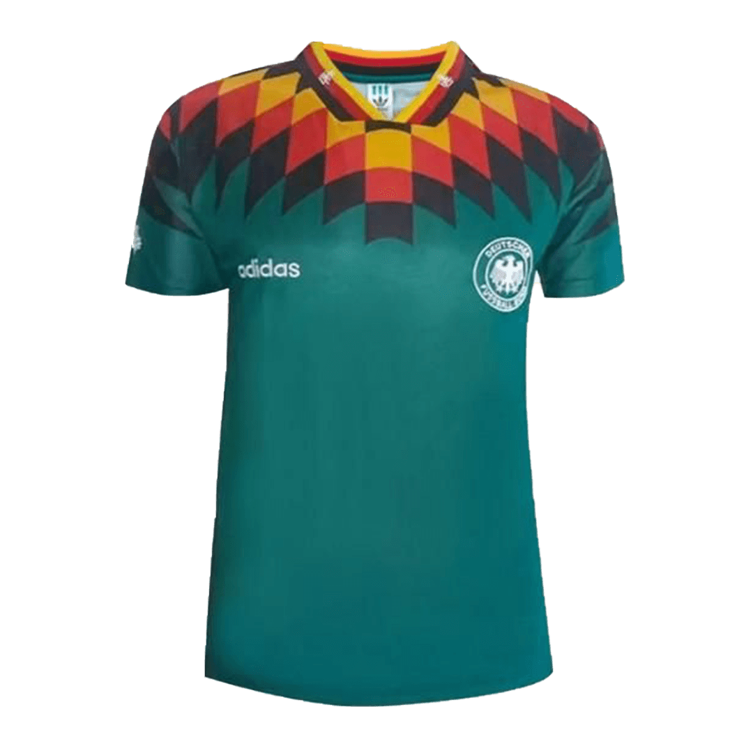 Camiseta de fútbol retro de visitante de Alemania 1994