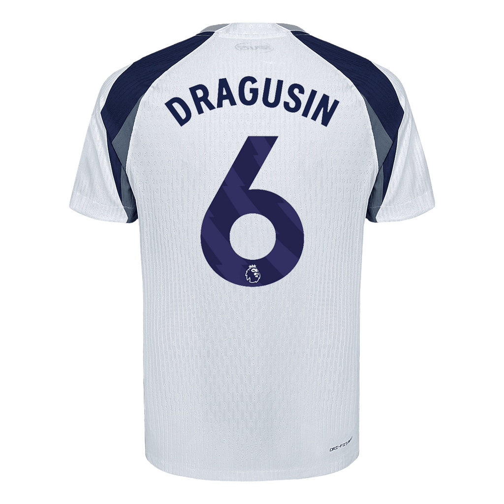 Soccer Kits Authentic DRAGUSIN #6 Tottenham Hotspur Home Soccer Jersey 2025/26 White