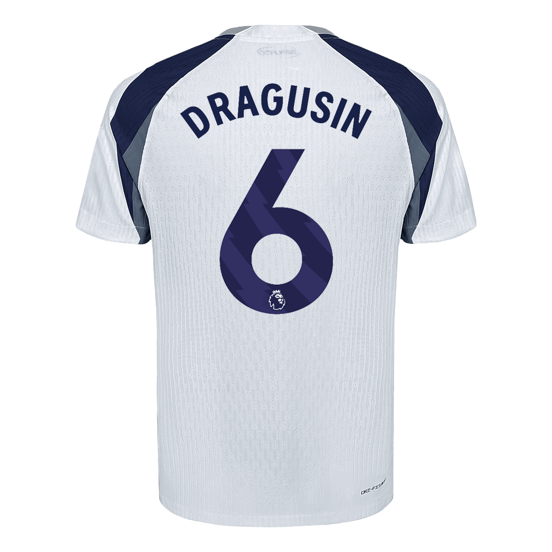 Soccer Kits Authentic DRAGUSIN #6 Tottenham Hotspur Home Soccer Jersey 2025/26 White