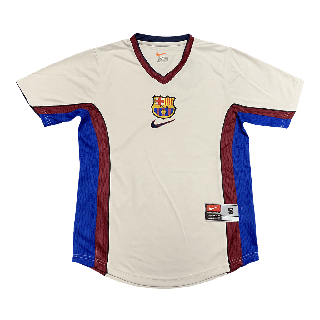 Camiseta de fútbol retro de visitante del Barcelona 1998/99