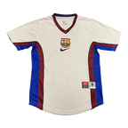 Camiseta de fútbol retro de visitante del Barcelona 1998/99