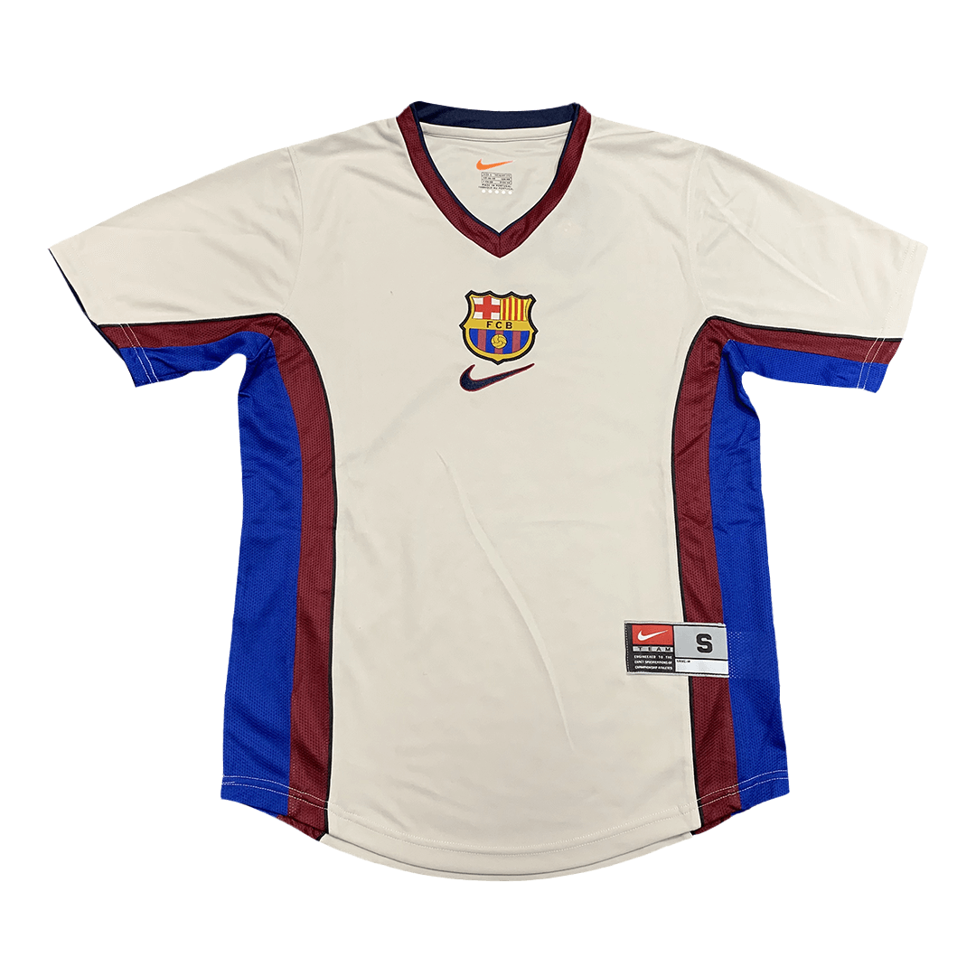 Maillot de football rétro extérieur Barcelone 1998/99