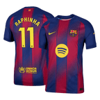 Soccer Kits Authentic RAPHINHA #11 Barcelona Home Soccer Jersey 2025/26 Red&Blue