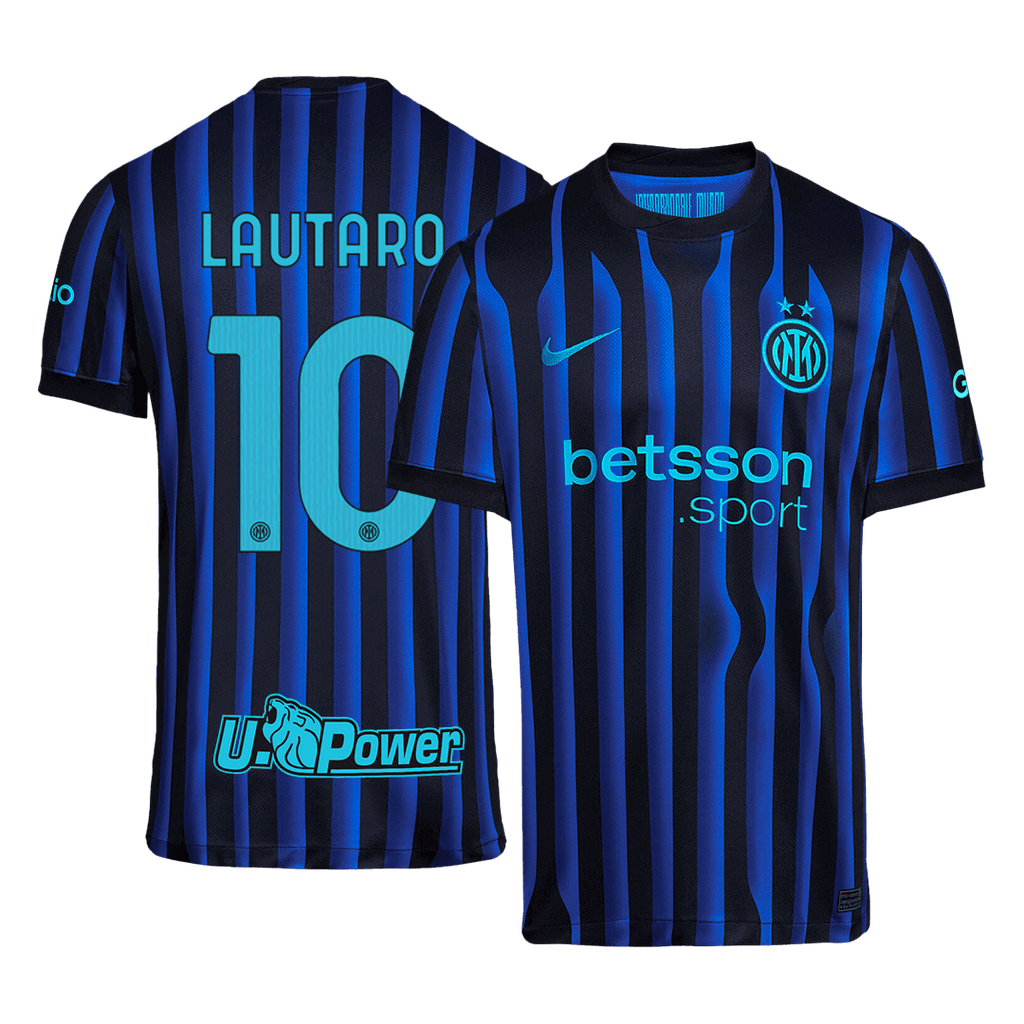 Maillot de football LAUTARO #10 Inter Milan Domicile 2025/26 Bleu et Noir