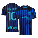 Maillot de football LAUTARO #10 Inter Milan Domicile 2025/26 Bleu et Noir