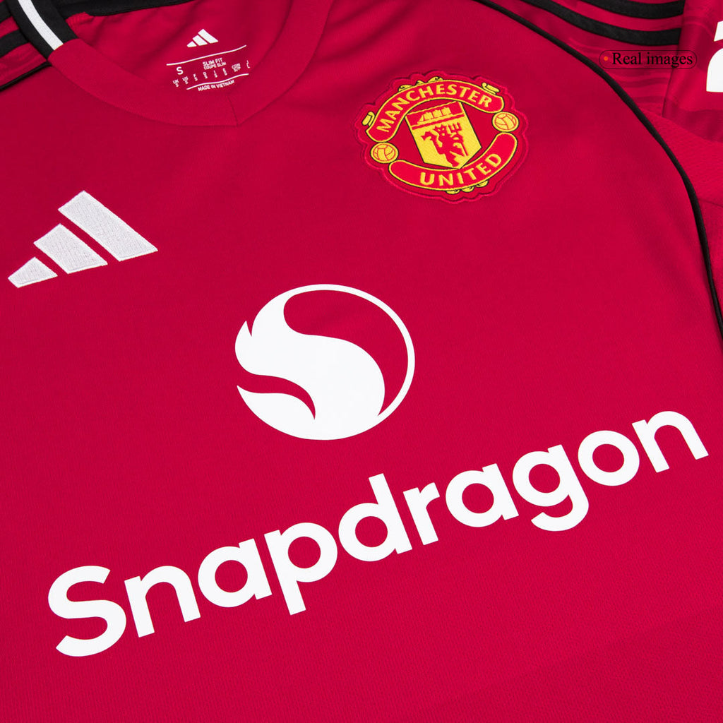 Kits de fútbol ŠEŠKO #30 Manchester United Home Soccer Jersey 2025/26 Rojo