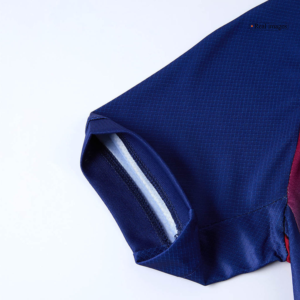 Maillot de football domicile Barcelone pour enfant (maillot, short, chaussettes) 2025/26 rouge et bleu