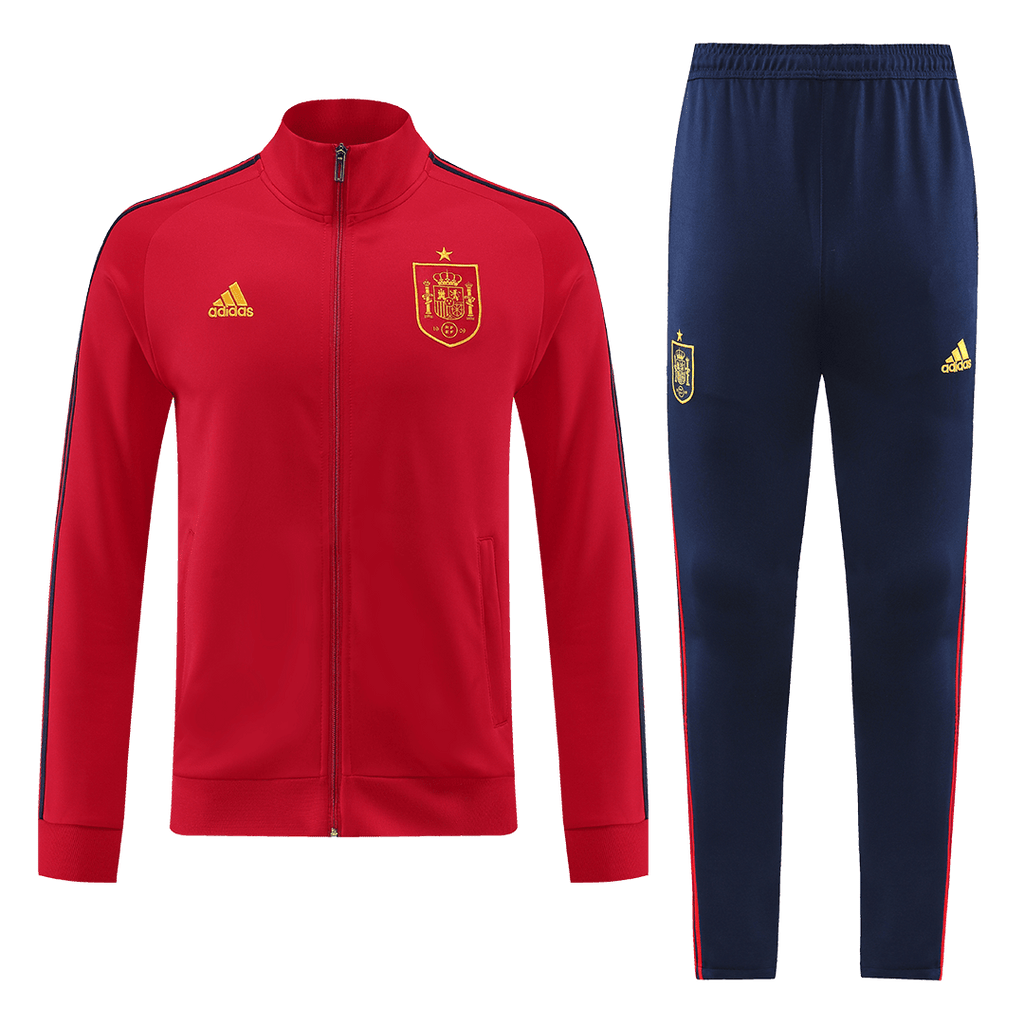 Equipaciones de fútbol: Chaqueta de entrenamiento de España (chaqueta y pantalón) 2022/23