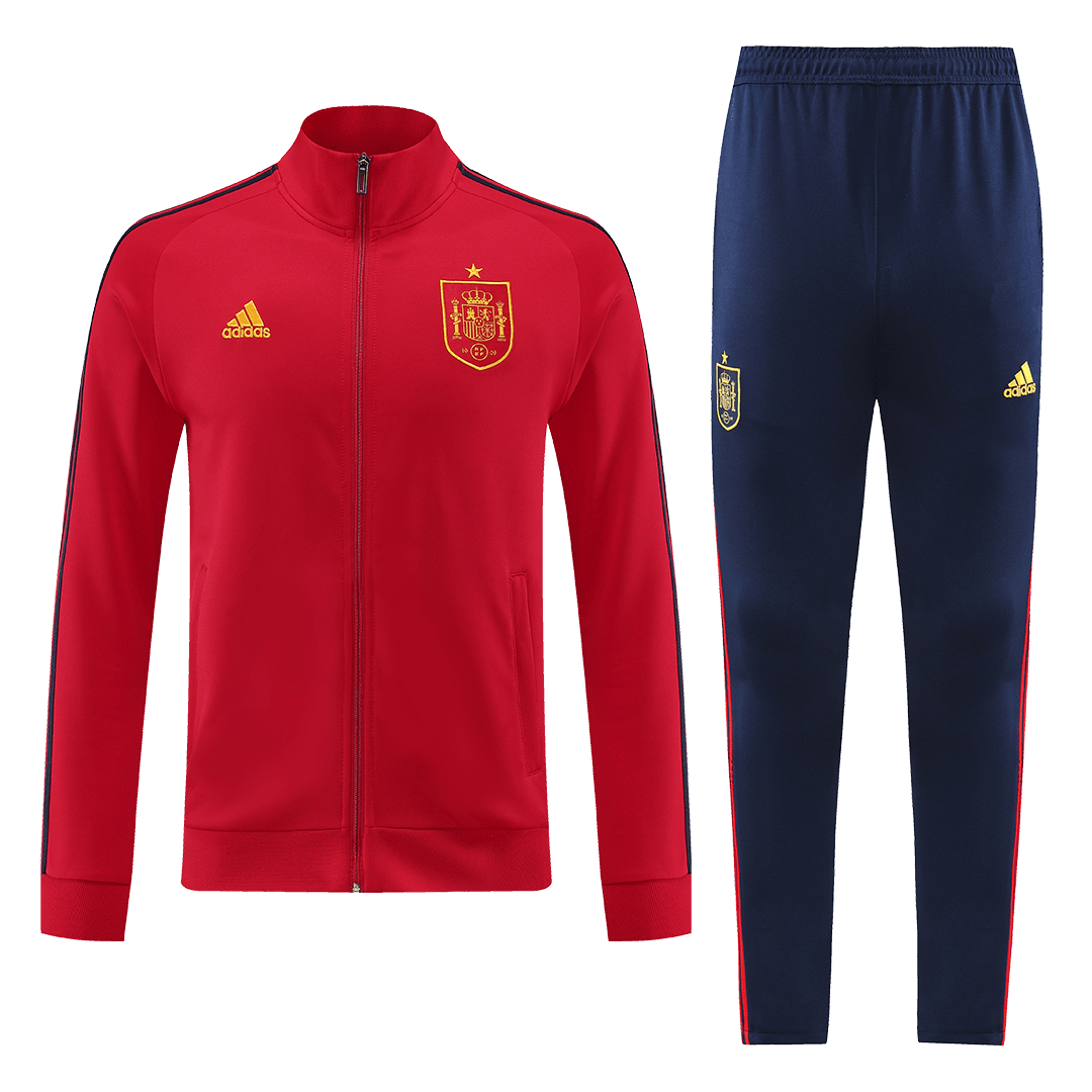 Equipaciones de fútbol: Chaqueta de entrenamiento de España (chaqueta y pantalón) 2022/23