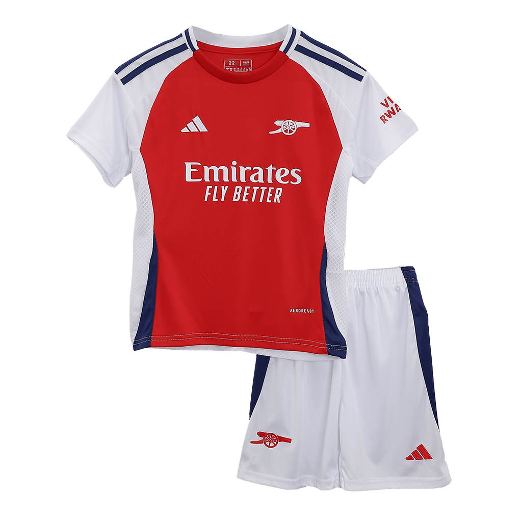 Kit de fútbol para niños: camiseta local del Arsenal (camiseta y pantalones cortos) 2024/25