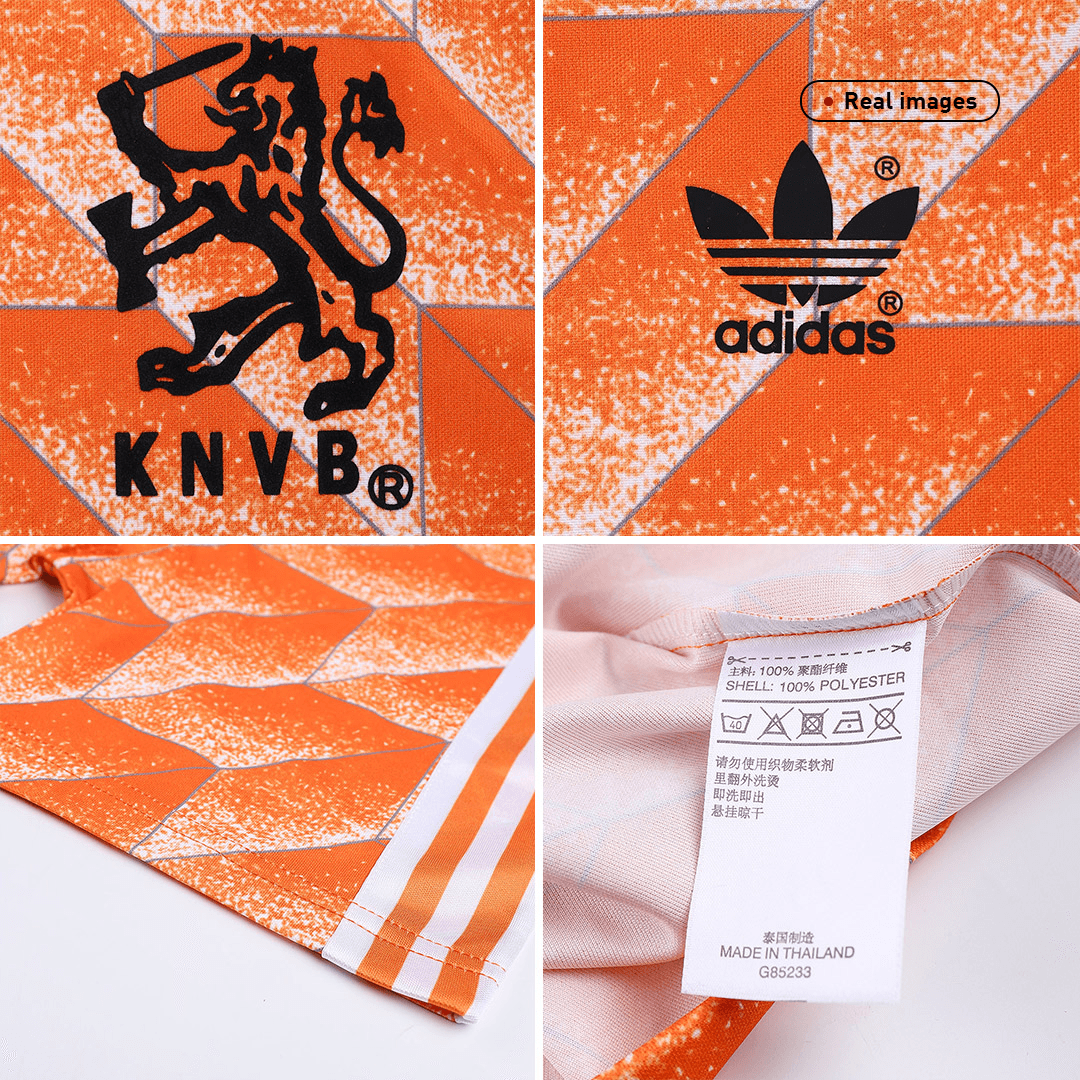 Camiseta de fútbol retro de Holanda de 1988