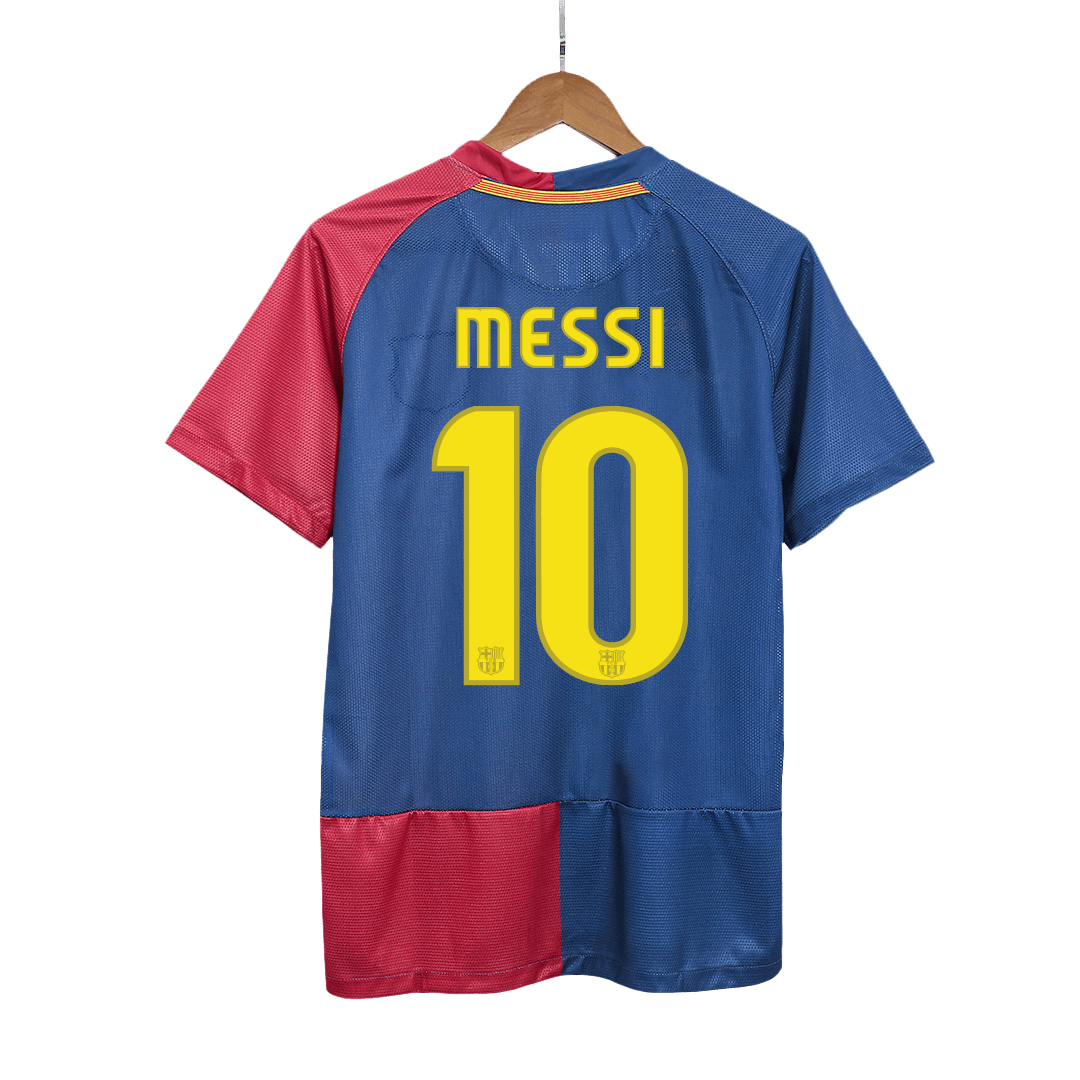 Camiseta de fútbol retro Messi #10 2008/09 del Barcelona - UCL 