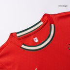 Kits de fútbol RONALDO #7 Camiseta de fútbol local de Portugal para mujer 2025 Rojo