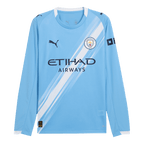 Maillot de football à manches longues Manchester City Domicile 2025/26 Bleu