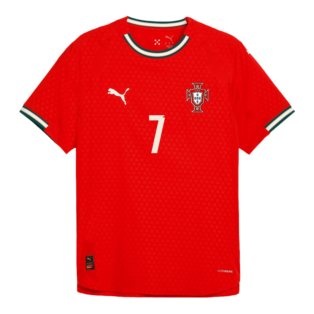 Soccer Kits Authentic  RONALDO #7 Portugal Home Soccer Jersey 2025 Red