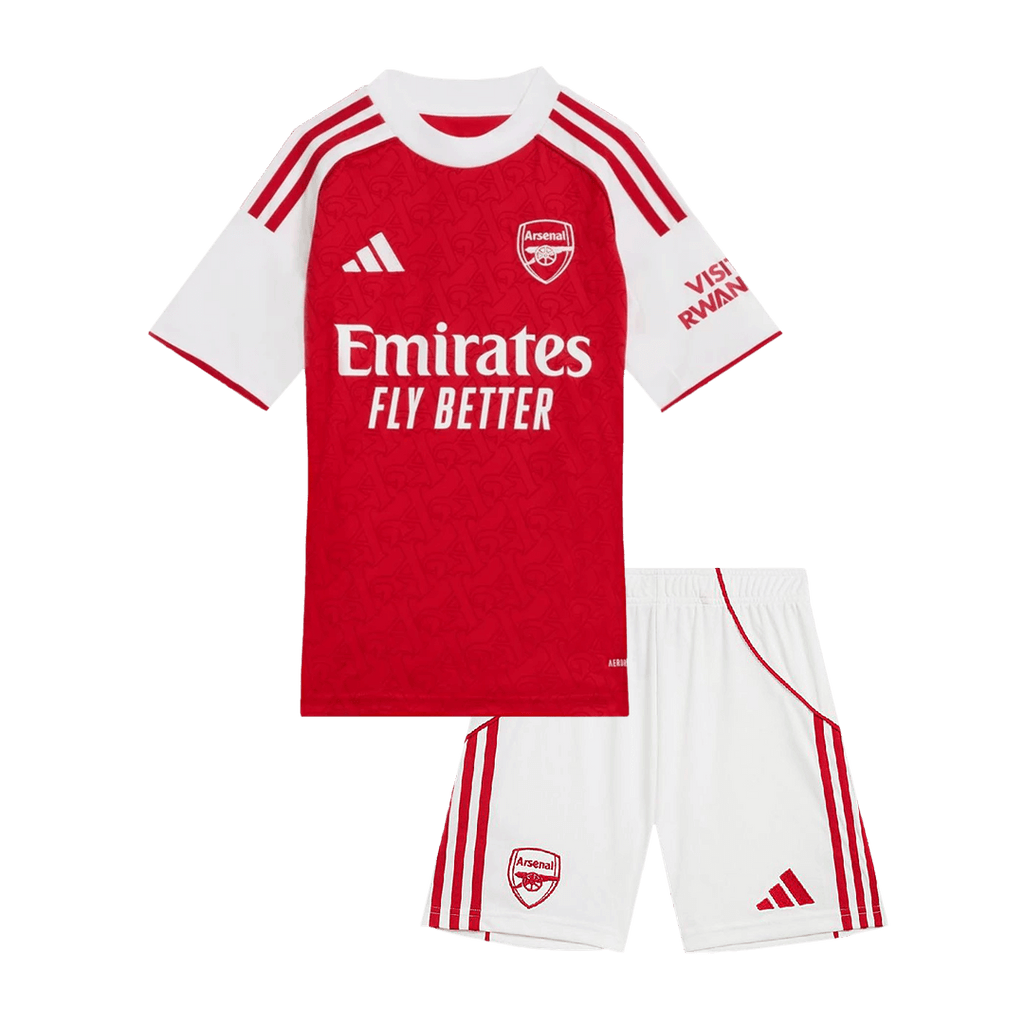 Kits de fútbol Camiseta de fútbol local del Arsenal para niños (camiseta + pantalones cortos) 2025/26 Rojo