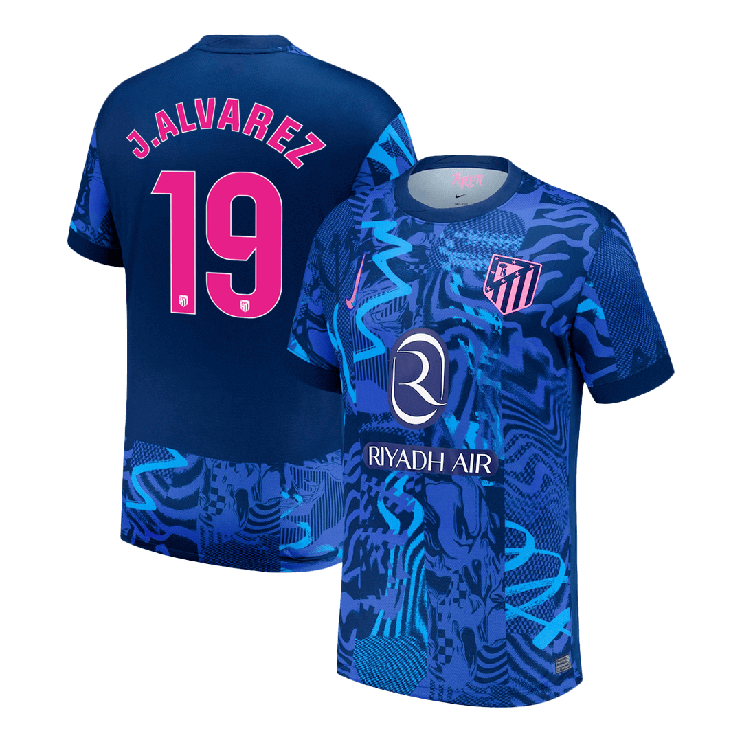 Maillot de football extérieur J.ALVAREZ #19 Atlético Madrid 2024/25